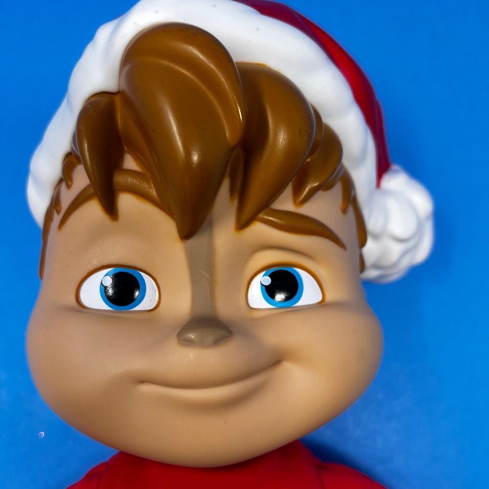 Fisher Price Alvin Chipmunks 14 inch Red Green Christmas Santa Hat‎ Plush
